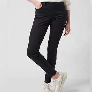 NWOT ATHLETA true black Flex ultra skinny jean zipper pocket size 12 new
